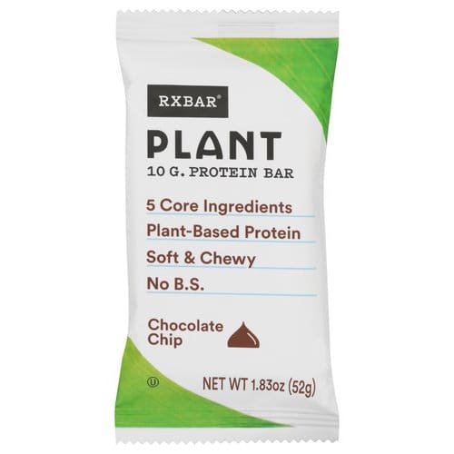 RXBAR: Bar Plant Chocolate Chip 1.83 oz (Pack of 5) - Breakfast > Breakfast Foods - RXBAR
