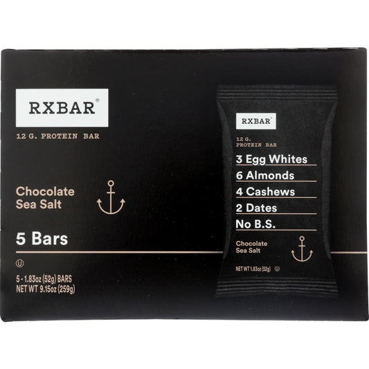 RXBAR: Chocolate Sea Salt Protein Bars 5 pk (Pack of 2) - Grocery > Nutritional Bars - RXBAR