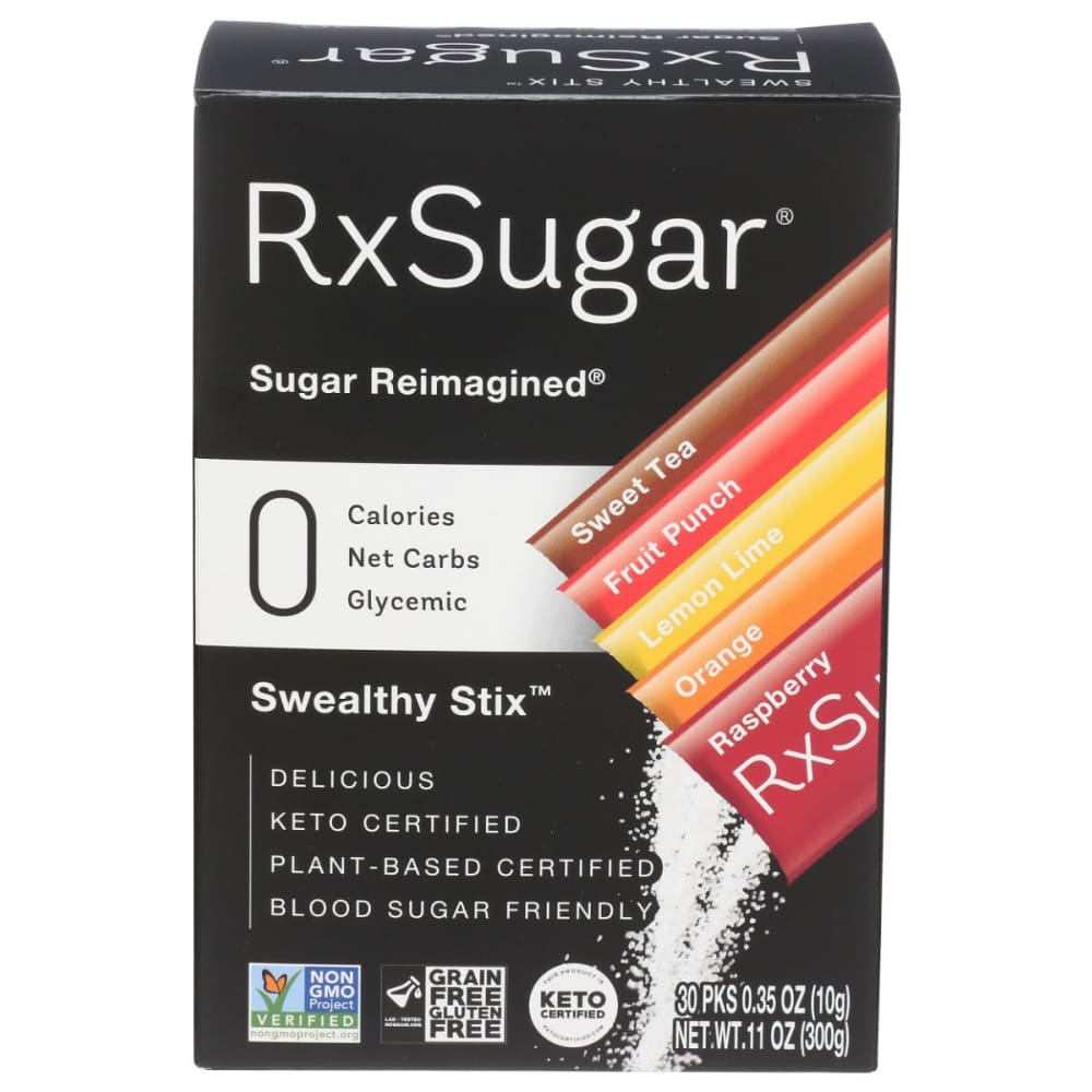 RxSUGAR: Allulose Swealthy Stix 6Flvr P 11oz (Pack of 3) - Sugars & Sweeteners - RxSUGAR