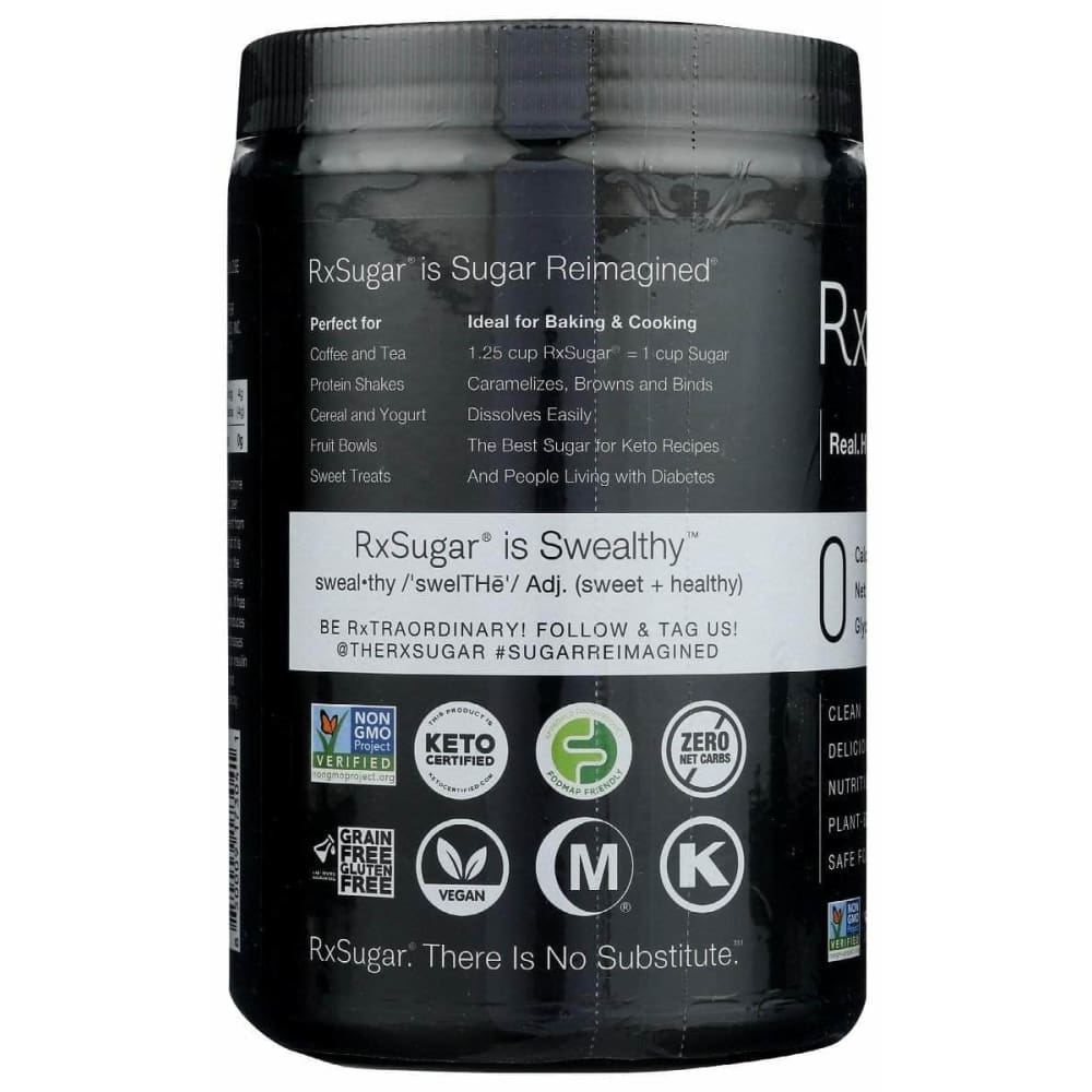 RXSUGAR Rxsugar Sweetener Grnular Can, 16 Oz