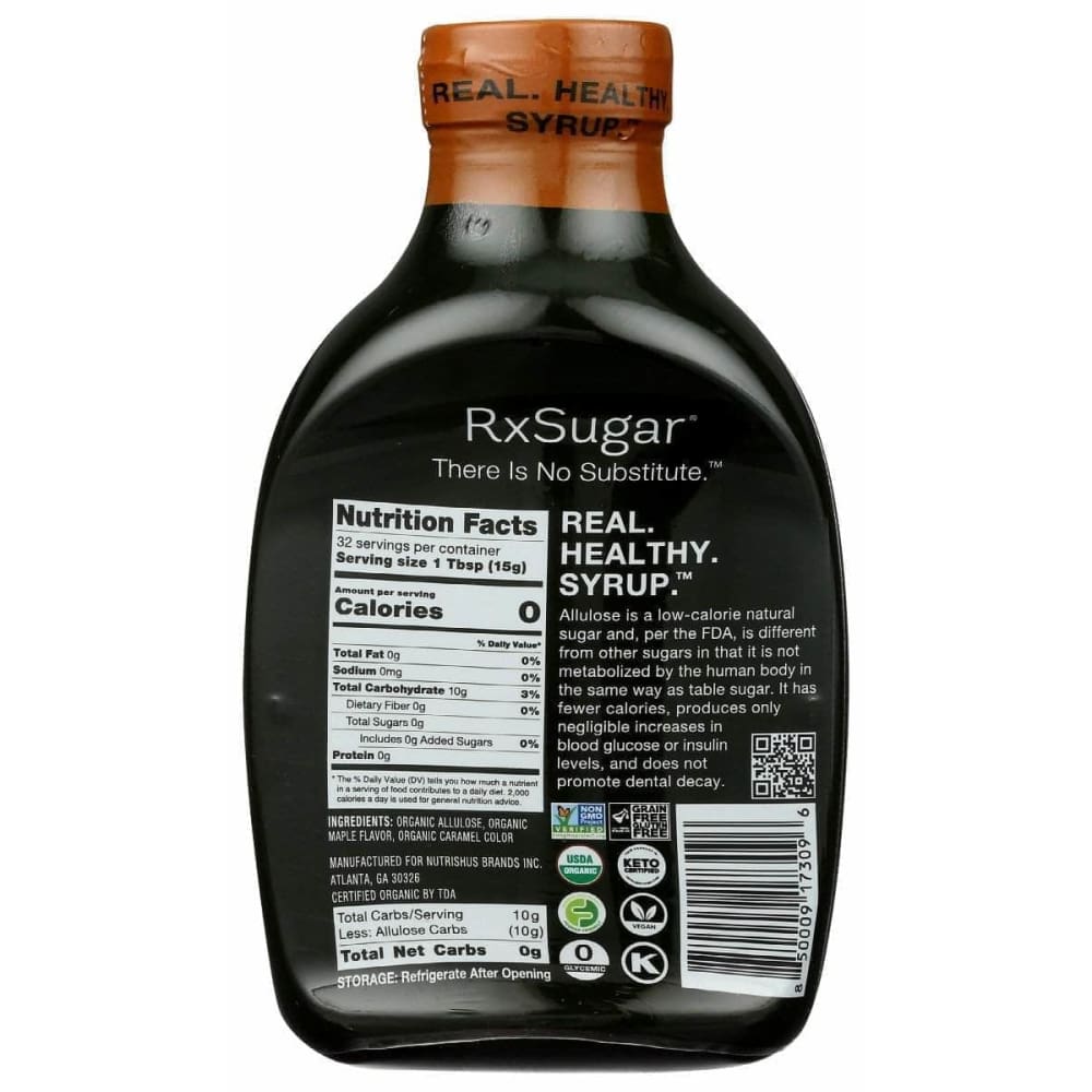RXSUGAR Rxsugar Syrup Pancake, 16 Fo