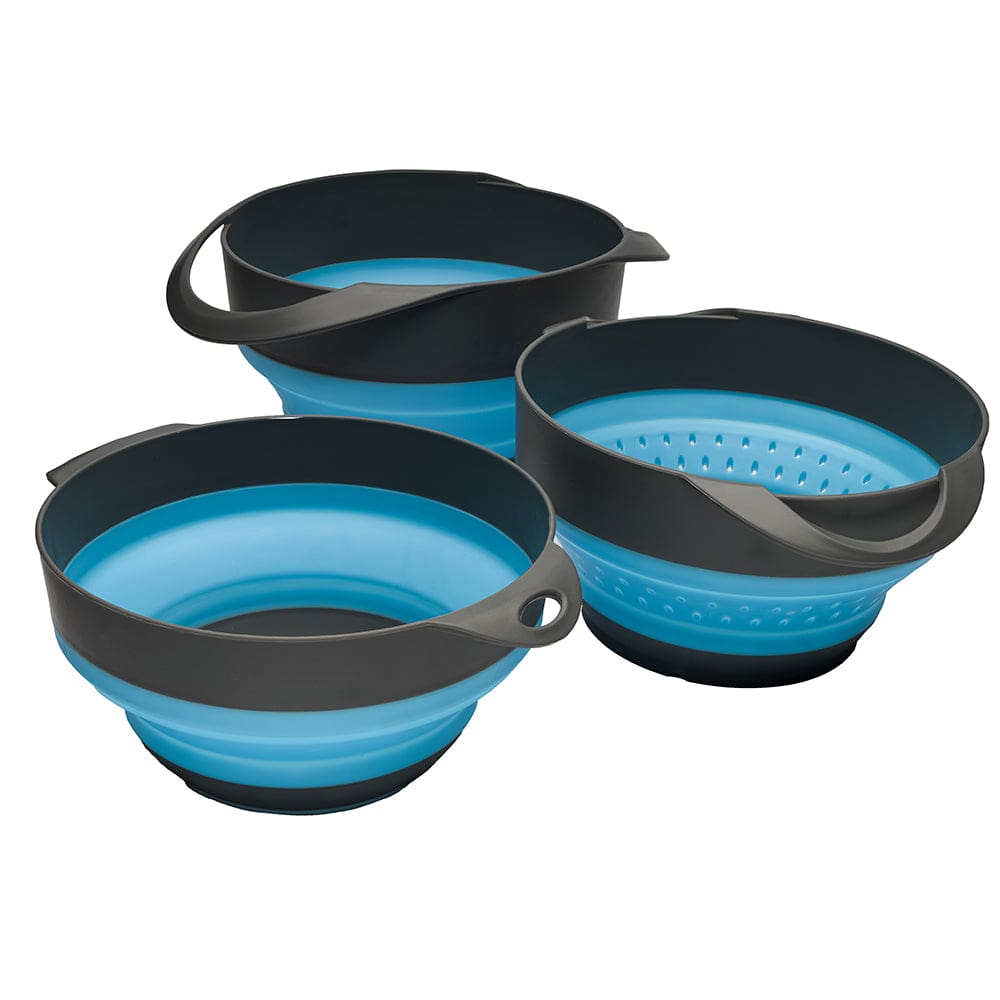 S.O.L. Survive Outdoors Longer Flat Pack Bowls & Strainer Set - Outdoor | Accessories,Camping | Accessories - S.O.L. Survive Outdoors Longer