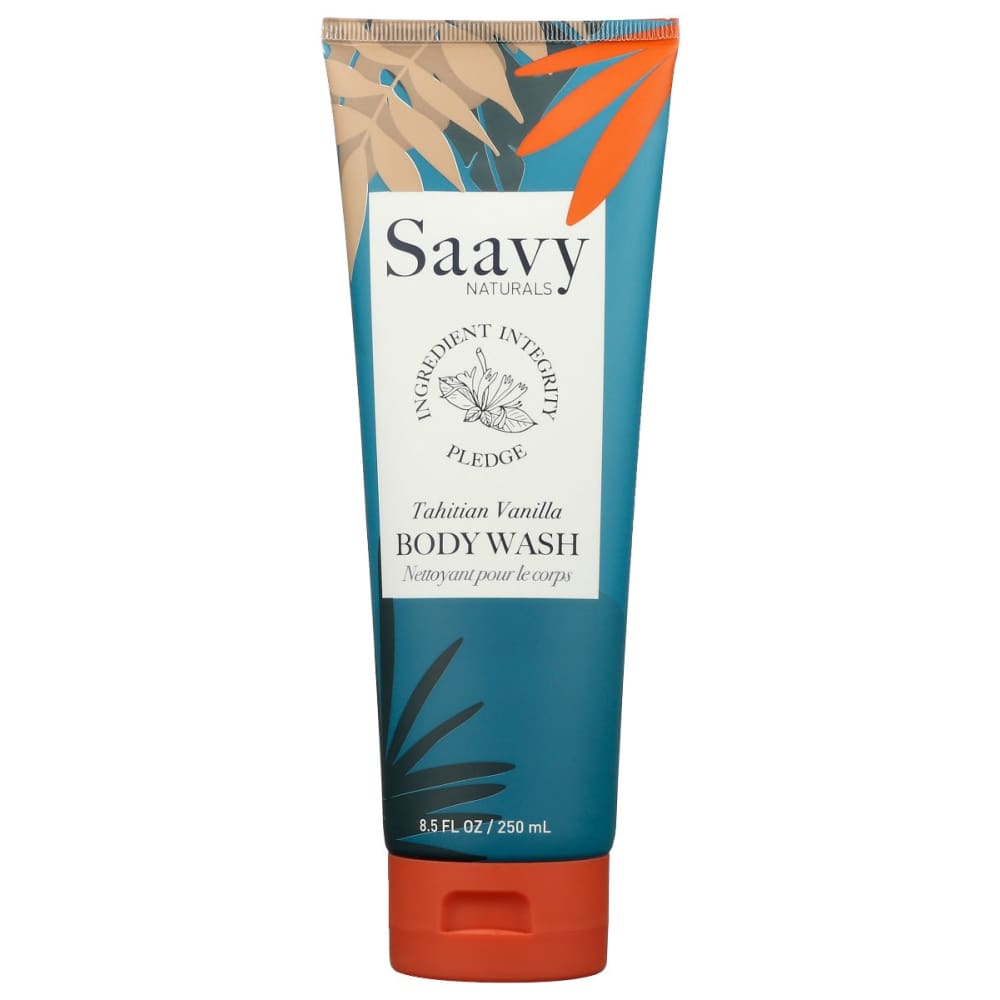 SAAVY NATURALS: Wash Body Tahitian Vanilla 8.5 fo (Pack of 4) - Beauty & Body Care > Soap and Bath Preparations > Body Wash - SAAVY NATURALS