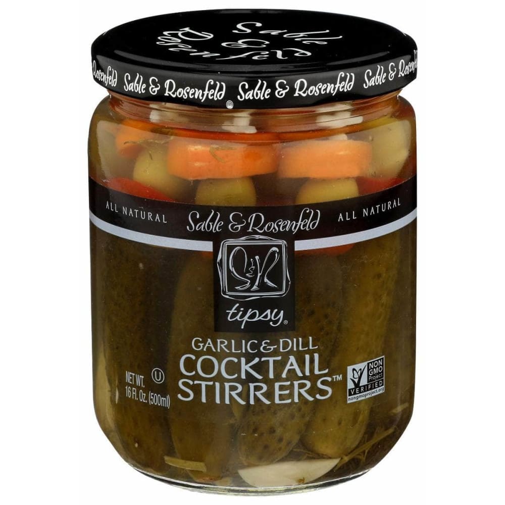 SABLE & ROSENFELD SABLE & ROSENFELD Tipsy Cocktail Stirrers Pickle Garlic and Dill, 16 oz