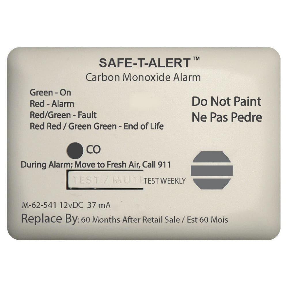 Safe-T-Alert 62 Series Carbon Monoxide Alarm - 12V - 62-541-Marine Surface Mount - White - Marine Safety | Fume Detectors - Safe-T-Alert
