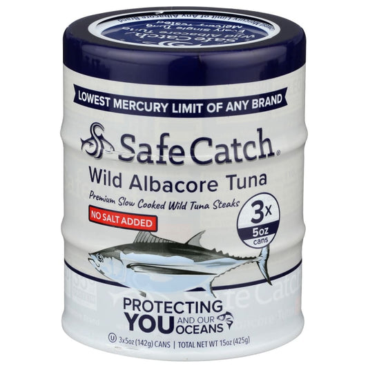 SAFECATCH: Tuna Wild Albacore No Slt 15 oz - Meat Poultry & Seafood - SAFECATCH