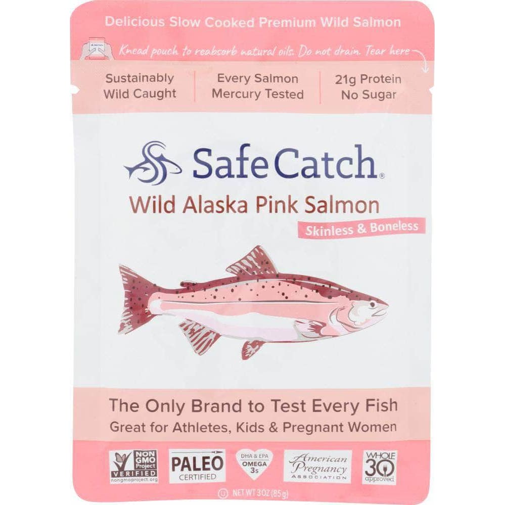 Safe Catch Safecatch Wild Alaska Pink Salmon Single Serve Pouch, 3 oz