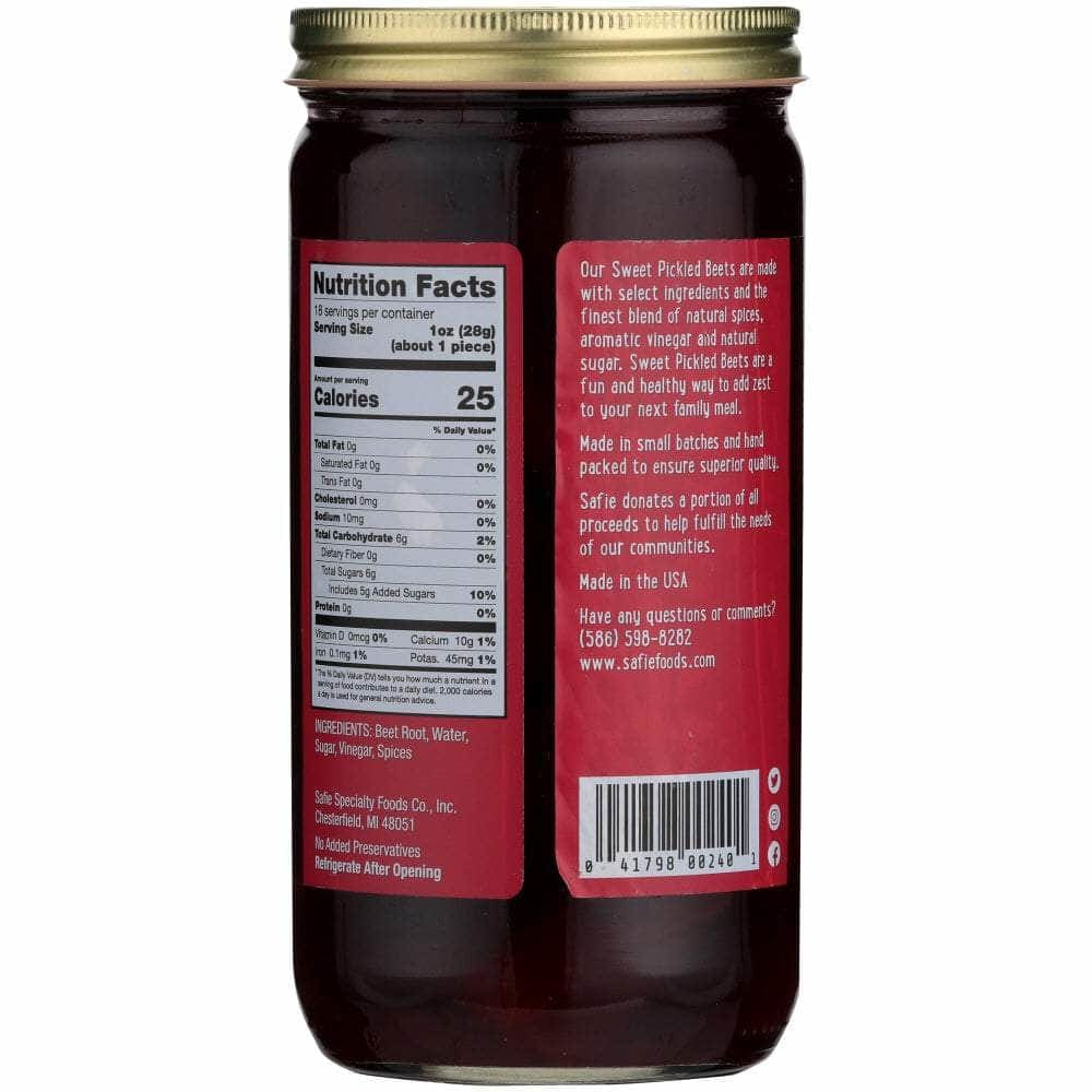 Safie Safie Sweet Pickled Beets, 26 oz