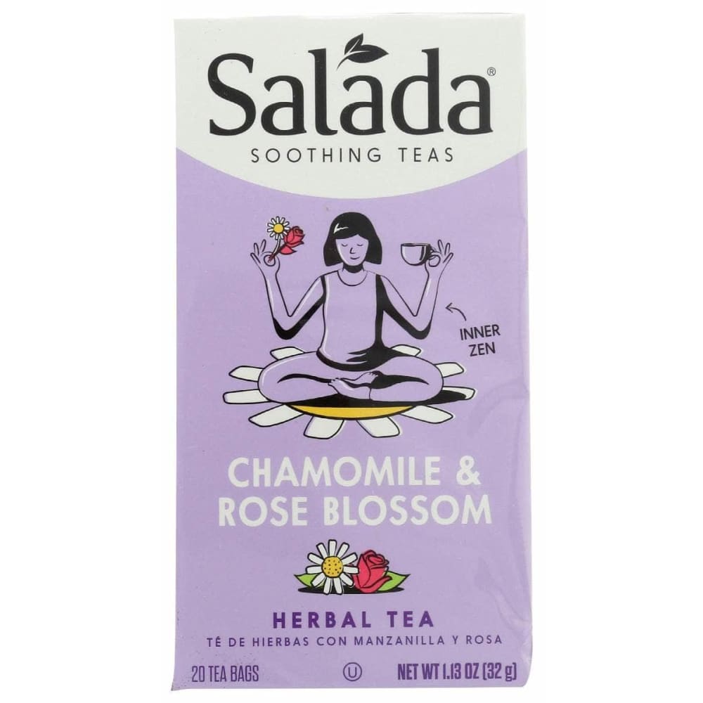 SALADA Grocery > Beverages > Coffee, Tea & Hot Cocoa SALADA Chamomile and Rose Blossom Herbal Tea, 20 bg