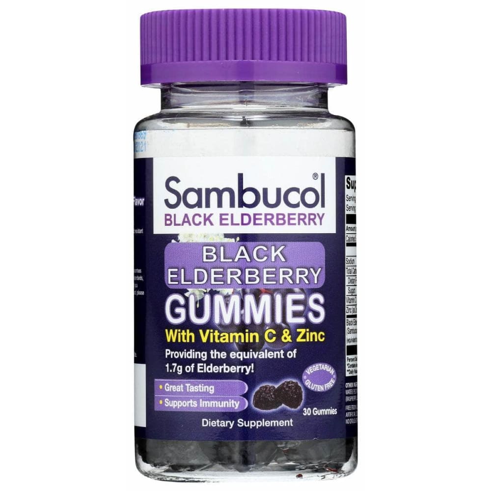 SAMBUCOL SAMBUCOL Black Elderberry Gummies, 30 pc