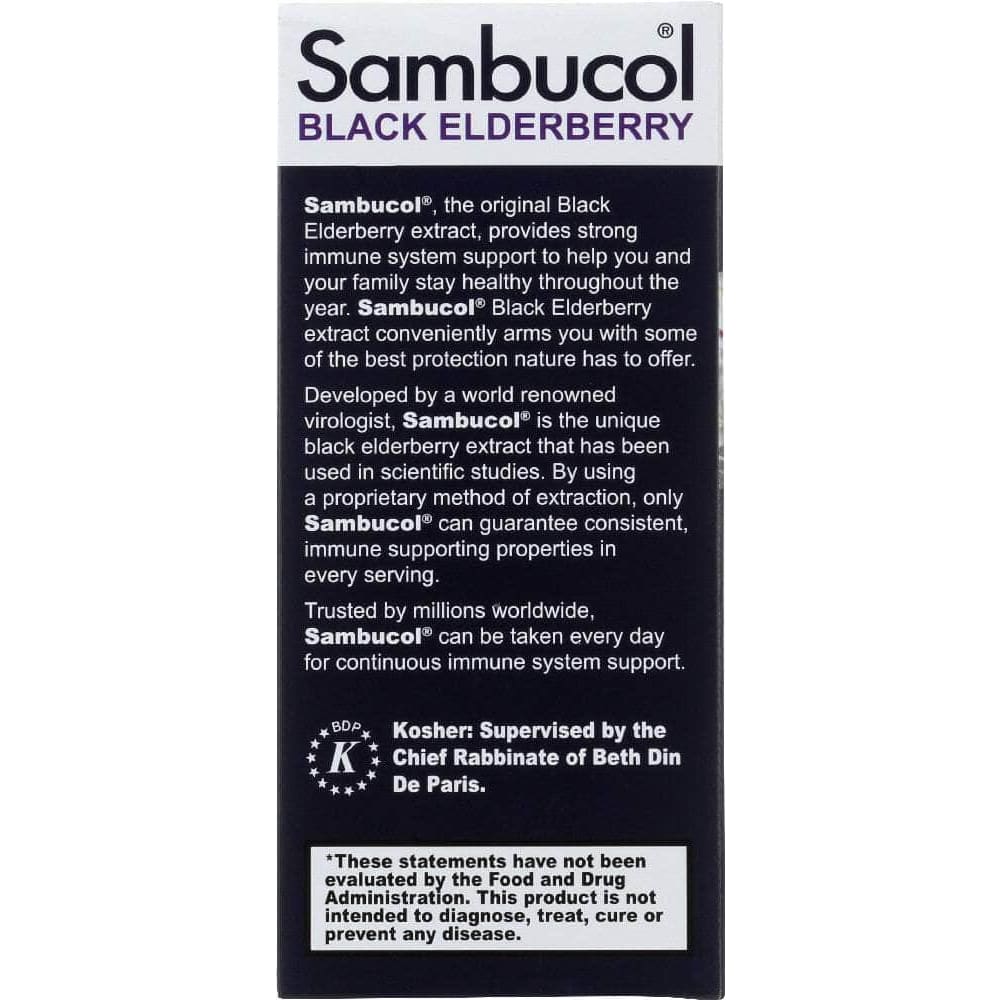 Sambucol Sambucol Black Elderberry Original Formula, 7.8 oz
