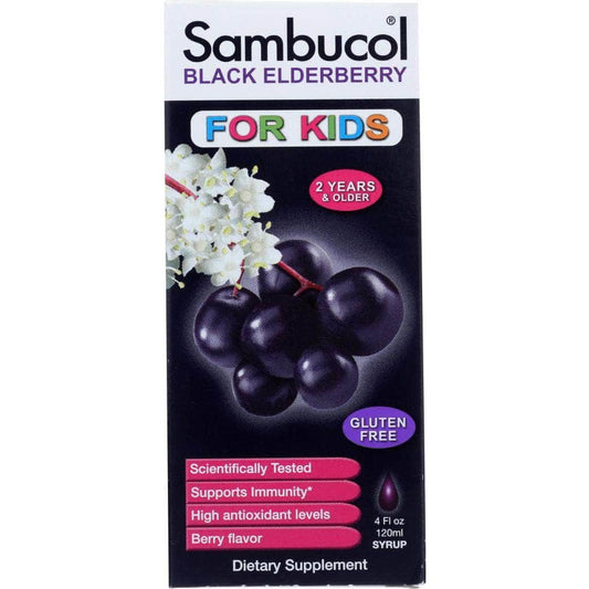SAMBUCOL Sambucol Syrup Black Elderberry For Kids, 4 Oz