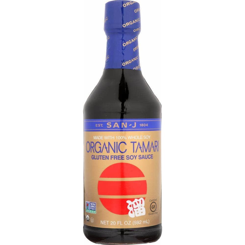 San J San-J Organic Gluten Free Soy Sauce Tamari, 20 oz