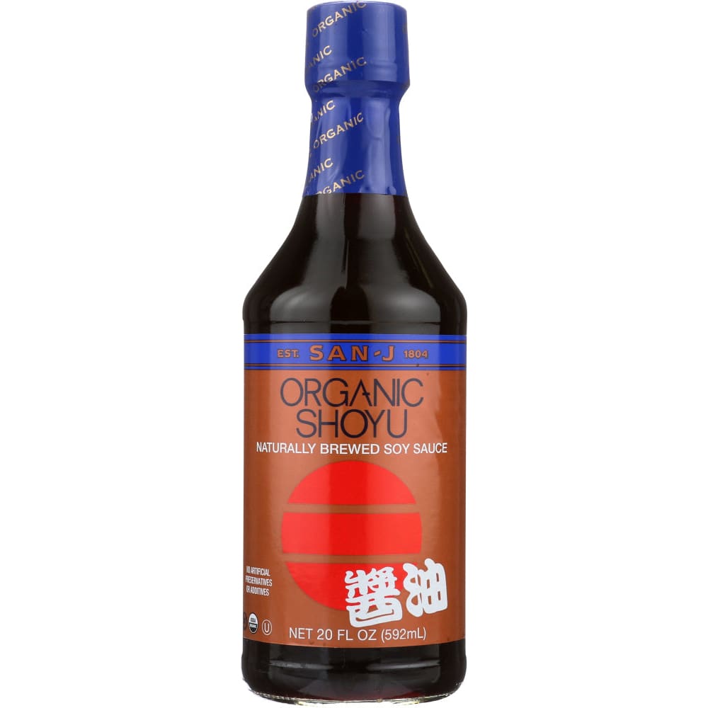 SAN J: Organic Shoyu Brewed Soy Sauce 20 oz (Pack of 4) - Grocery > Natural Snacks > Snacks - SAN J
