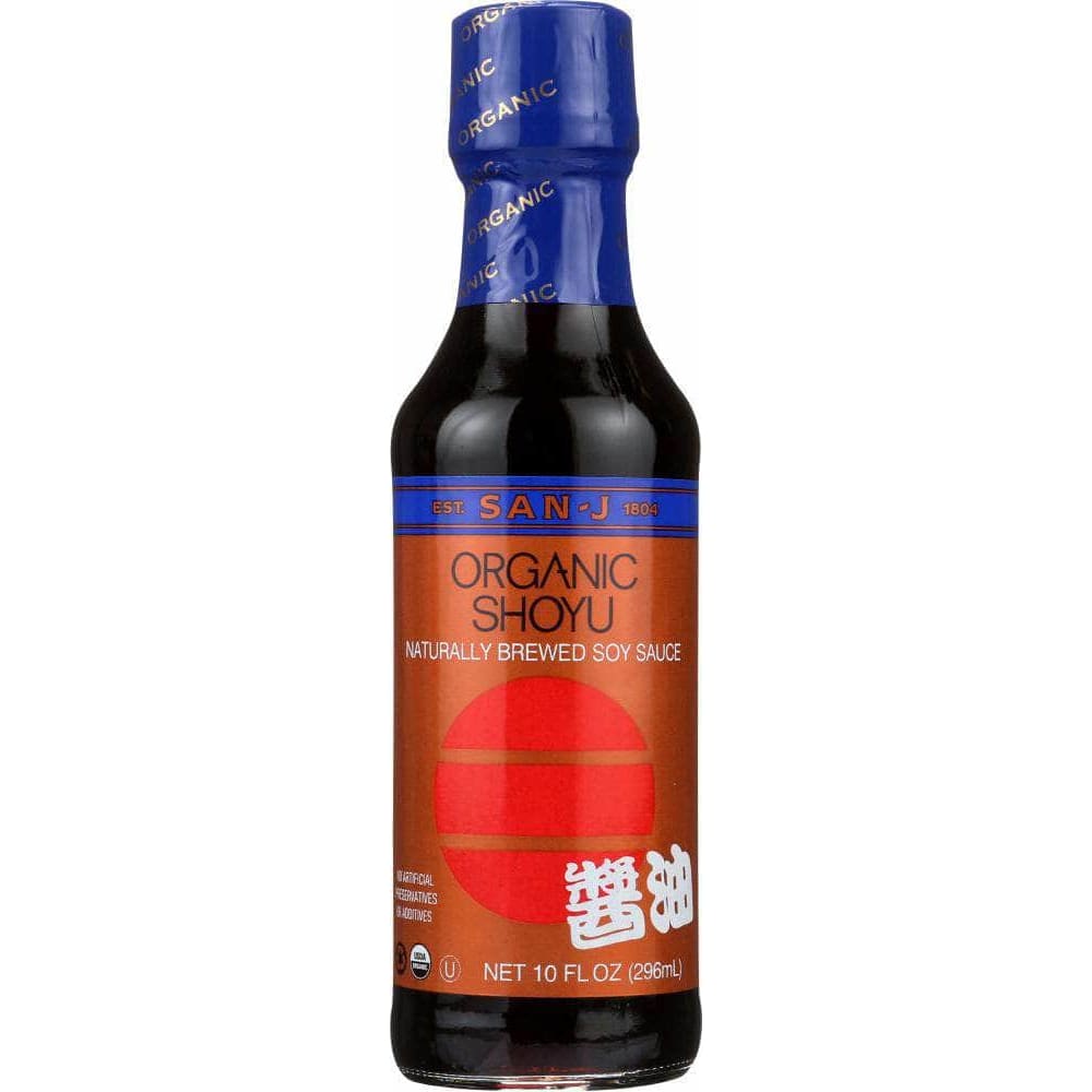 San J San-J Organic Shoyu Naturally Brewed Soy Sauce, 10 oz
