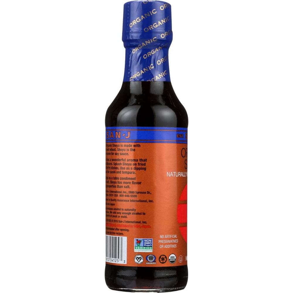 San J San-J Organic Shoyu Naturally Brewed Soy Sauce, 10 oz