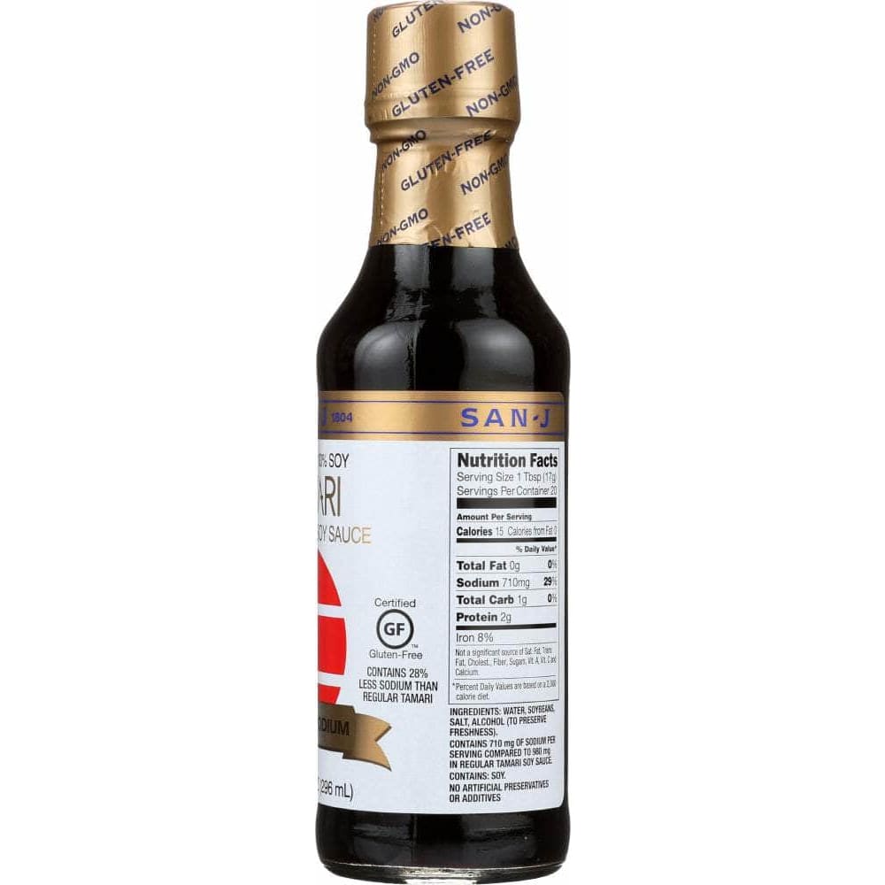 San J San-J Reduced Sodium Tamari Soy Sauce, 10 Oz