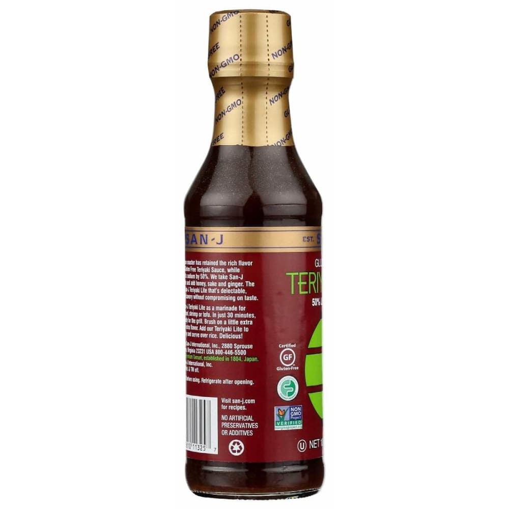 SAN J San J Sauce Teriyaki Lite, 10 Fo