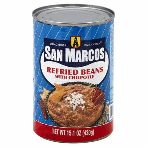 SAN MARCOS SAN MARCOS Bean Refried Chilpotle, 15.1 oz