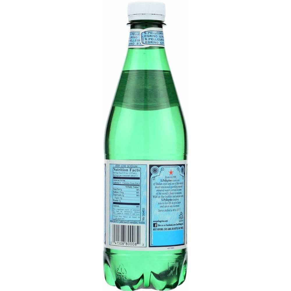 San Pellegrino San Pellegrino Sparkling Mineral Water Plastic Bottle, 500 ml