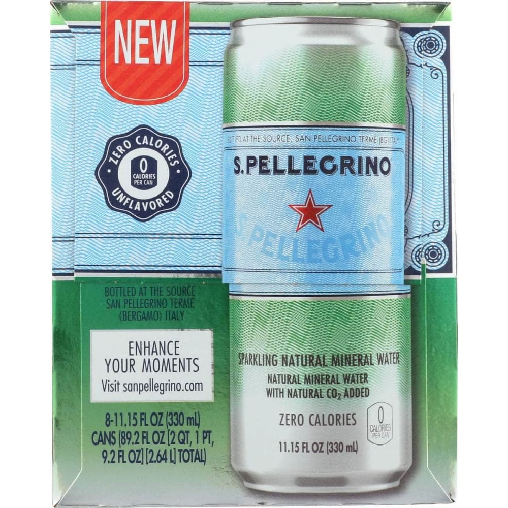 SAN PELLEGRINO Grocery > Beverages > Water > Sparkling Water SAN PELLEGRINO: Water Sparkle Pack of 8, 89.26 oz