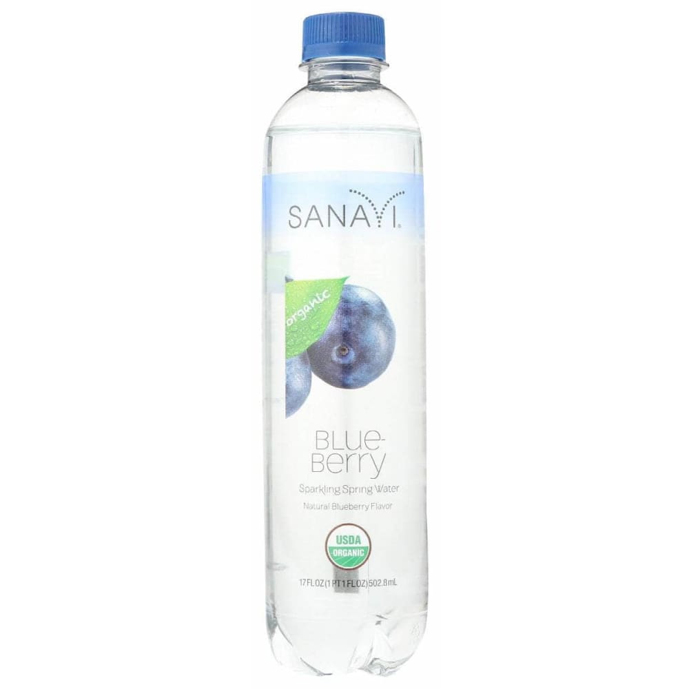 SANAVI Grocery > Beverages > Water > Sparkling Water SANAVI: Blueberry Sparkling Spring Water, 17 fo