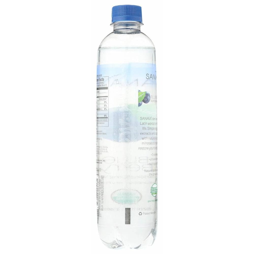 SANAVI Grocery > Beverages > Water > Sparkling Water SANAVI: Blueberry Sparkling Spring Water, 17 fo