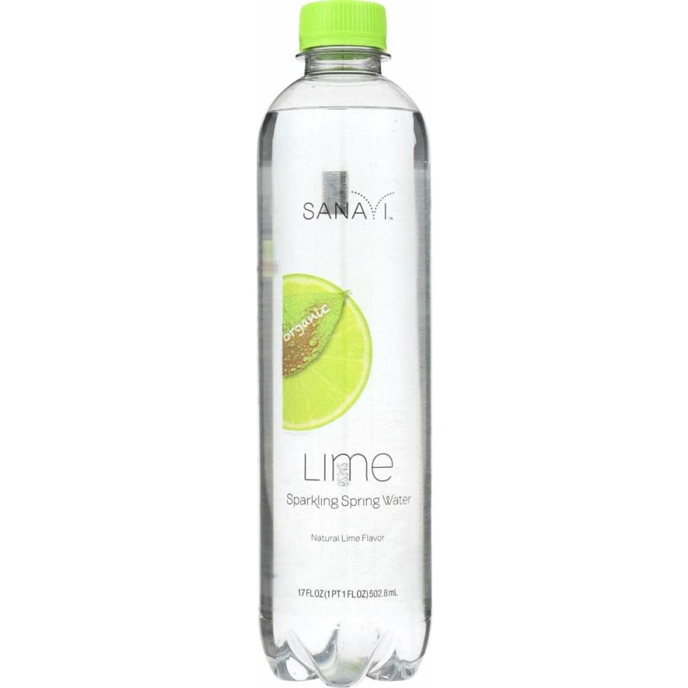 SANAVI Grocery > Beverages > Water > Sparkling Water SANAVI: Lime Sparkling Spring Water, 17 fo