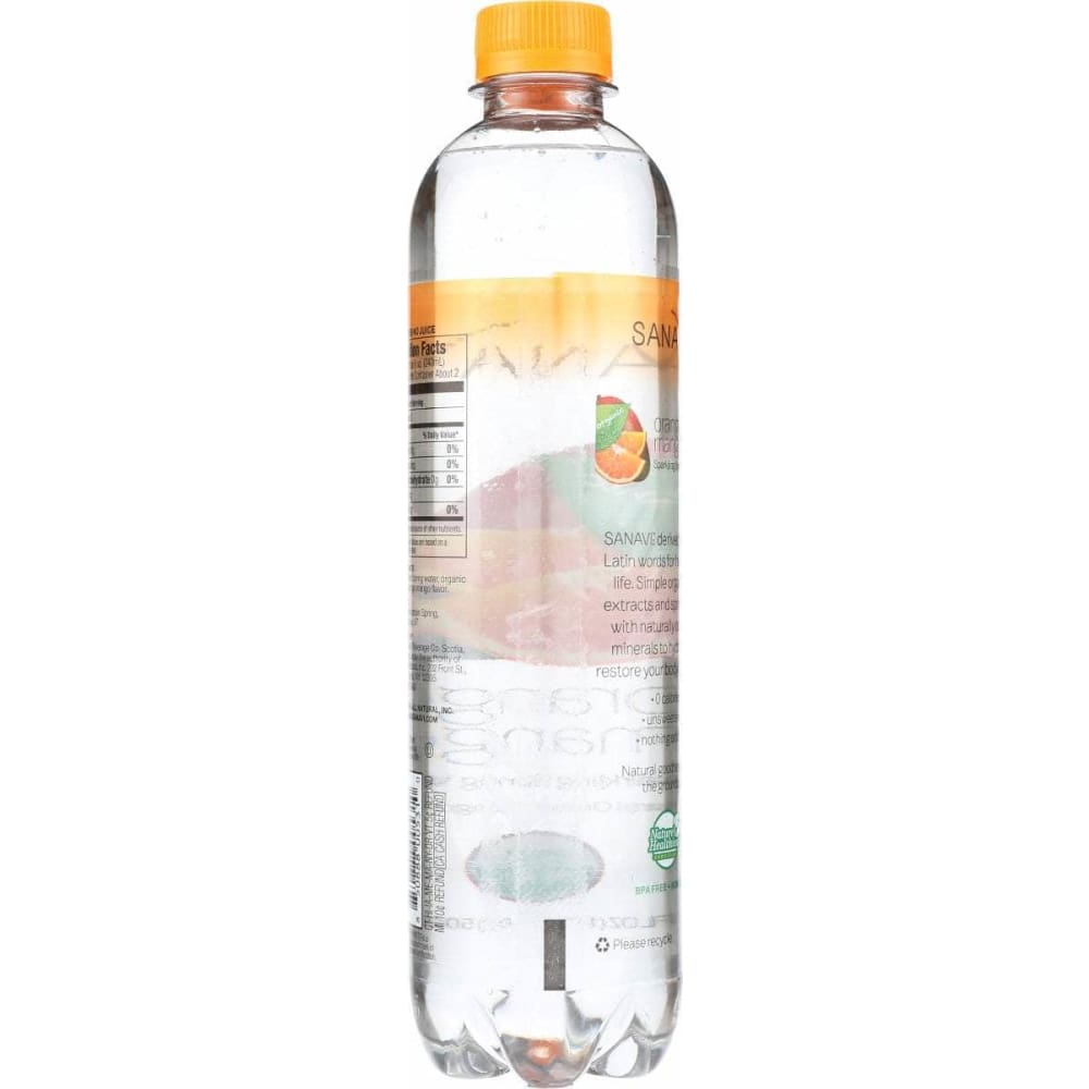 SANAVI Grocery > Beverages > Water > Sparkling Water SANAVI: Orange Mango Sparkling Spring Water, 17 fo