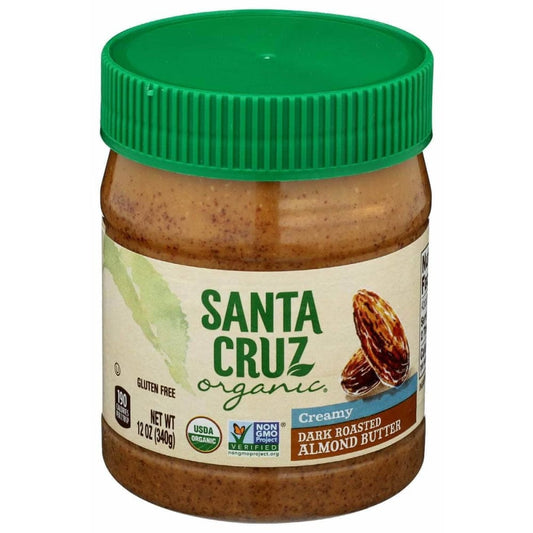 SANTA CRUZ SANTA CRUZ Creamy Dark Roasted Almond Butter, 12 oz