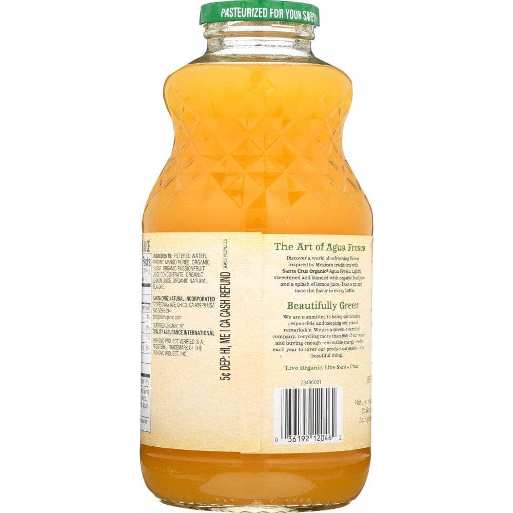 Santa Cruz Organic Santa Cruz Fresca Agua Passion Fruit Organic, 32 oz