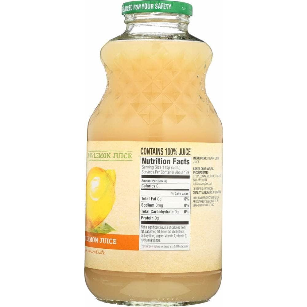 Santa Cruz Organic Santa Cruz Organic Pure Lemon Juice, 32 oz