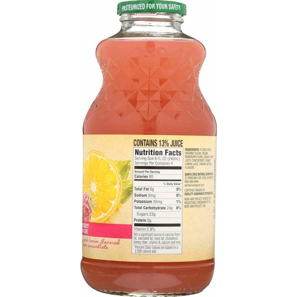 Santa Cruz Organic Santa Cruz Organic Raspberry Lemonade Juice, 32 Oz