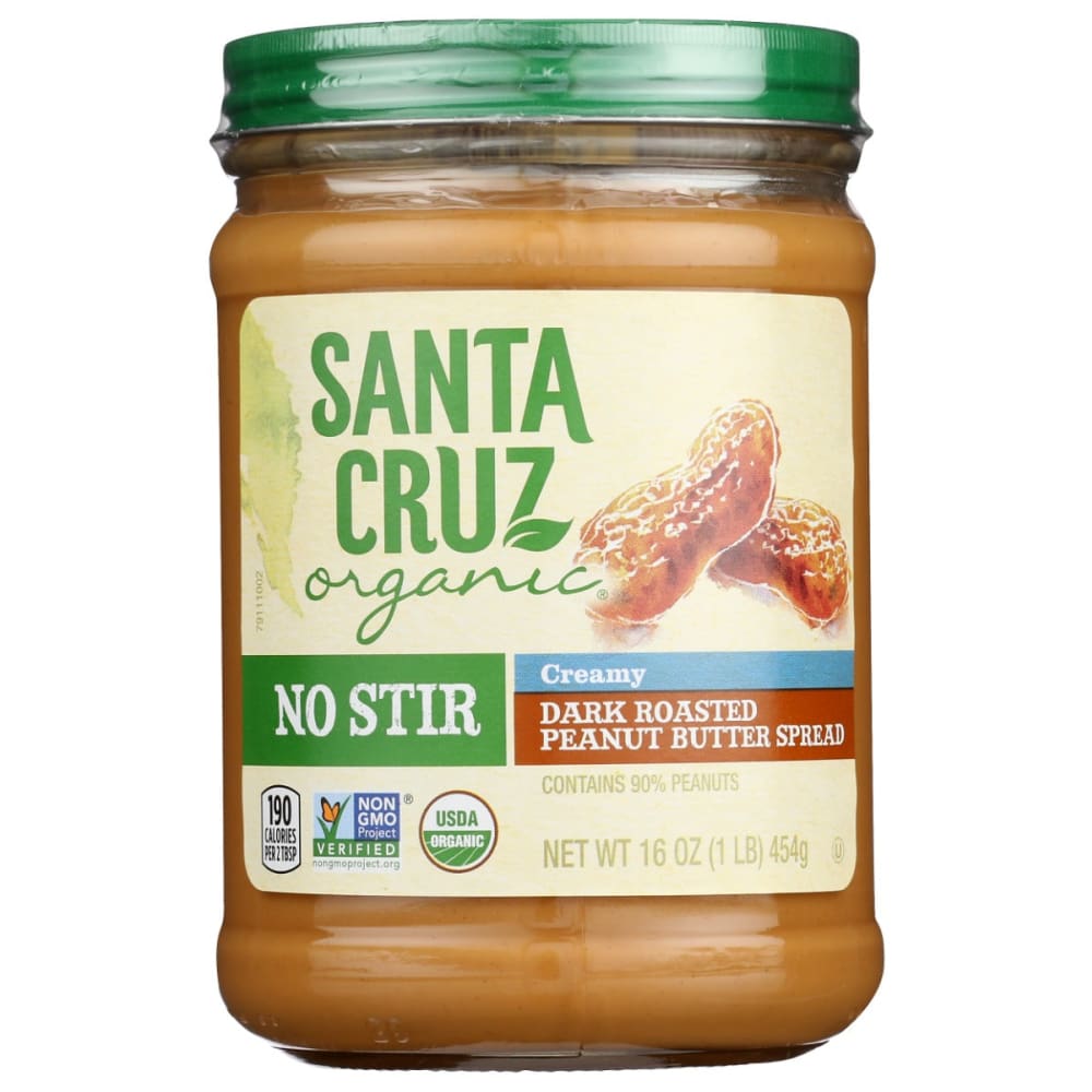 SANTA CRUZ: Peanut Btr Crm Dr Ns Org 16 OZ (Pack of 4) - SANTA CRUZ