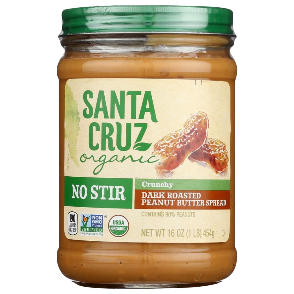 SANTA CRUZ: Peanut Btr Crn Dr Ns Org 16 OZ (Pack of 4) - SANTA CRUZ