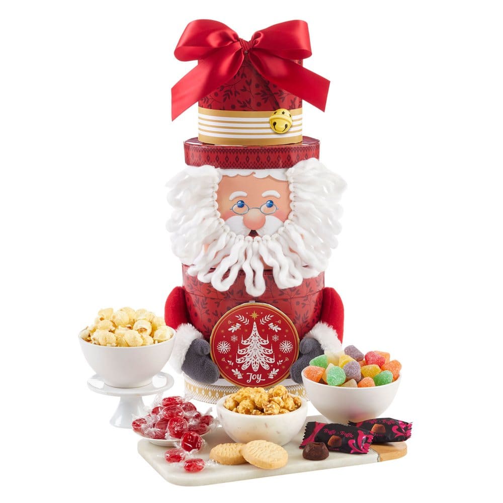 Santa Holiday Cheer Treat Tower 24.09 oz. - Gift Towers - ShelHealth