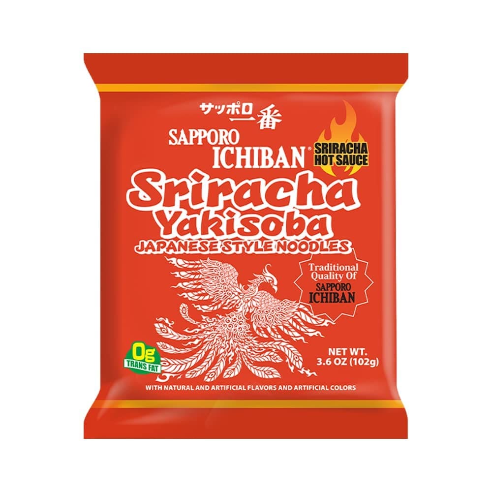 SAPPORO: Sriracha Yakisoba Chowmein 3.6 oz (Pack of 6) - Grocery > Pantry > Food - SAPPORO