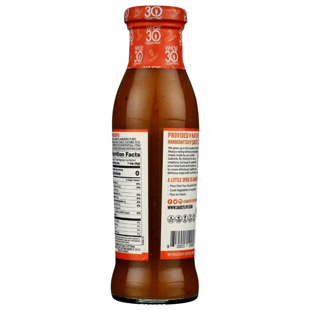 SAUCY LIPS Saucy Lips Sauce Habanero Carrot, 10 Oz