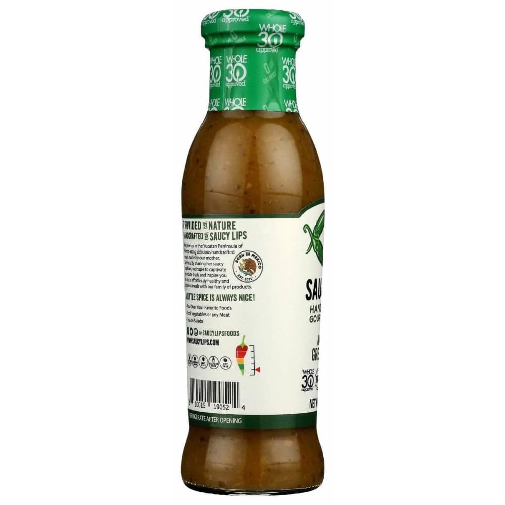 SAUCY LIPS Saucy Lips Sauce Jal Green Apple, 10 Oz