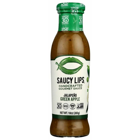 SAUCY LIPS Saucy Lips Sauce Jal Green Apple, 10 Oz