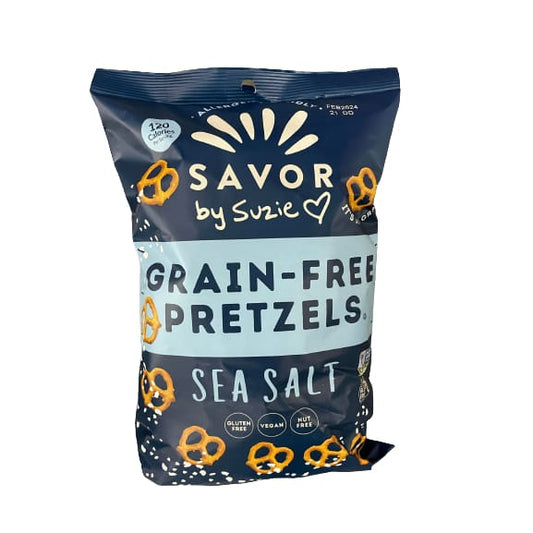 Savor by Suzie Grain-Free Pretzels Sea Salt 13 oz. - Savor by Suzie