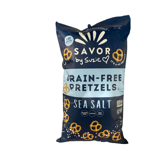 Savor By Suzie Grain Free Sea Salt Pretzels 15 oz. - Savor By Suzie