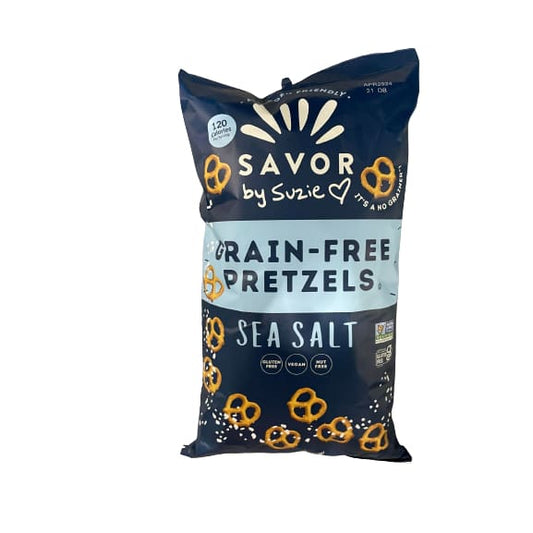 Savor By Suzie Grain Free Sea Salt Pretzels 15 oz. - Savor By Suzie