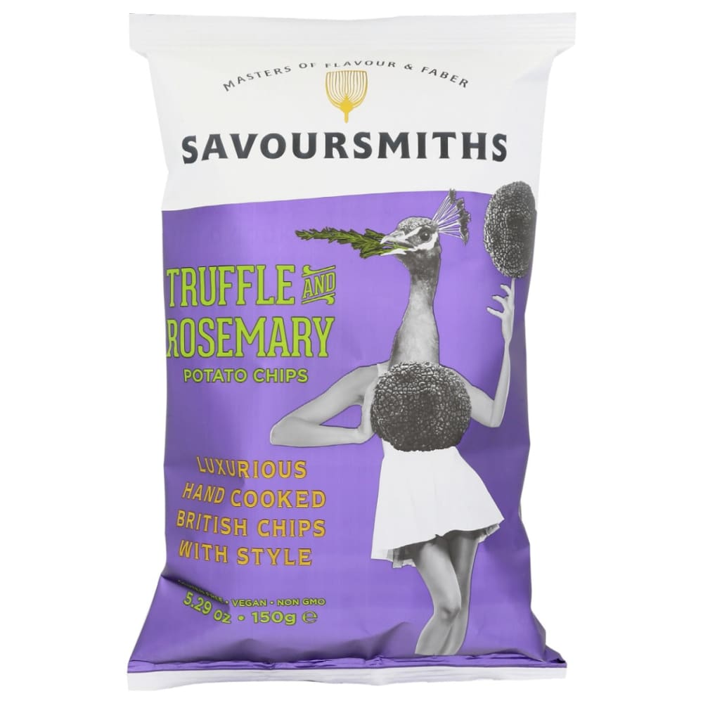 SAVOURSMITHS: Truffle and Rosemary Potato Chips 5.29 oz (Pack of 5) - Grocery > Snacks > Chips > Potato Chips - SAVOURSMITHS