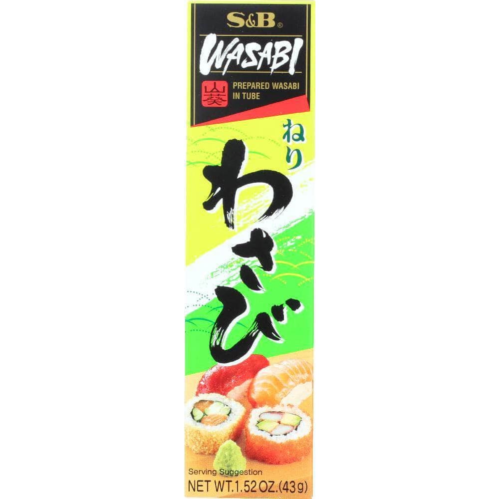 S&B S&B Prepared Hot Wasabi In Tube, 1.52 Oz