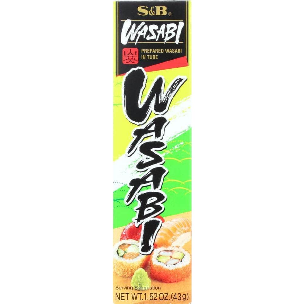 S&B S&B Prepared Hot Wasabi In Tube, 1.52 Oz