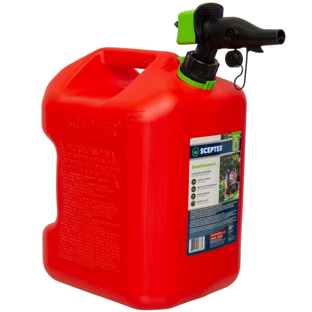 Scepter SmartControl 5 Gallon Dual Handle Gas Can Fuel Container - Engine Oil & Fluids - Scepter