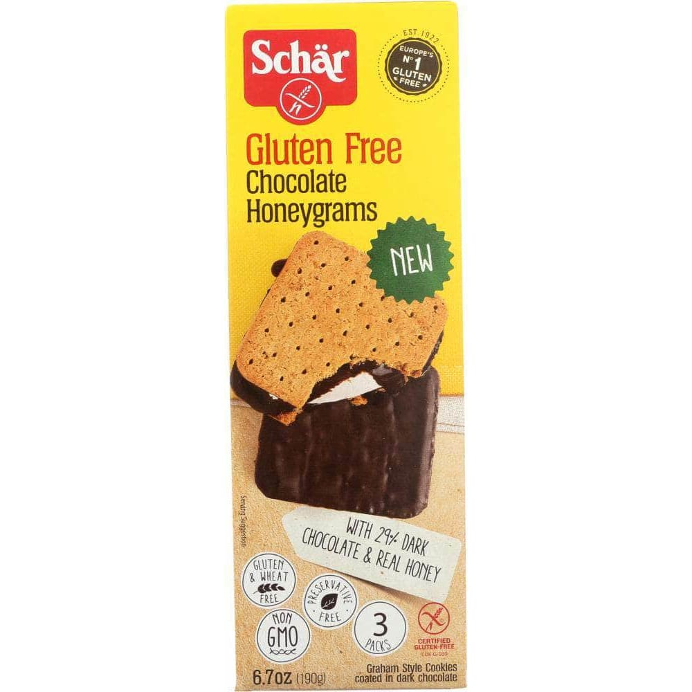 Schar Schar Cookie Chocolate Honeygram, 6.7 oz