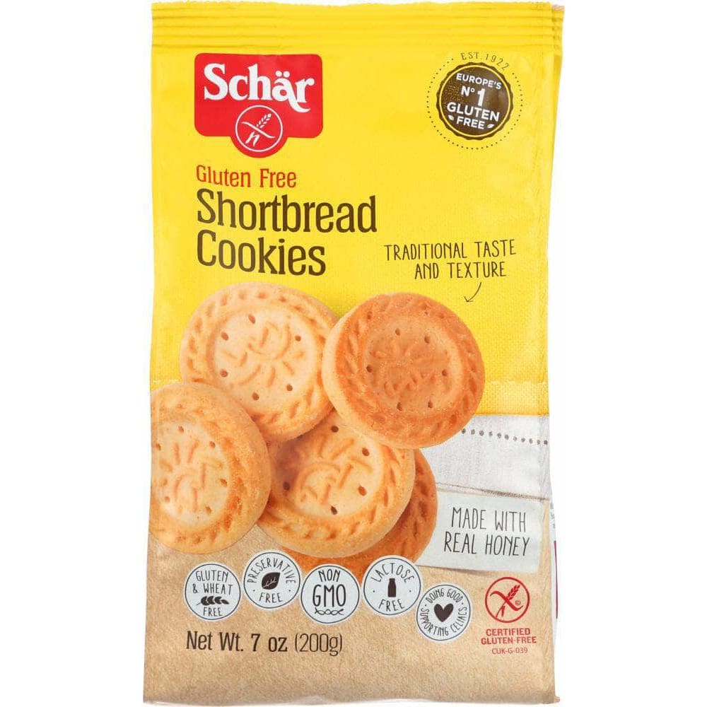 Schar Schar Naturally Gluten Free Shortbread Cookies, 7 oz