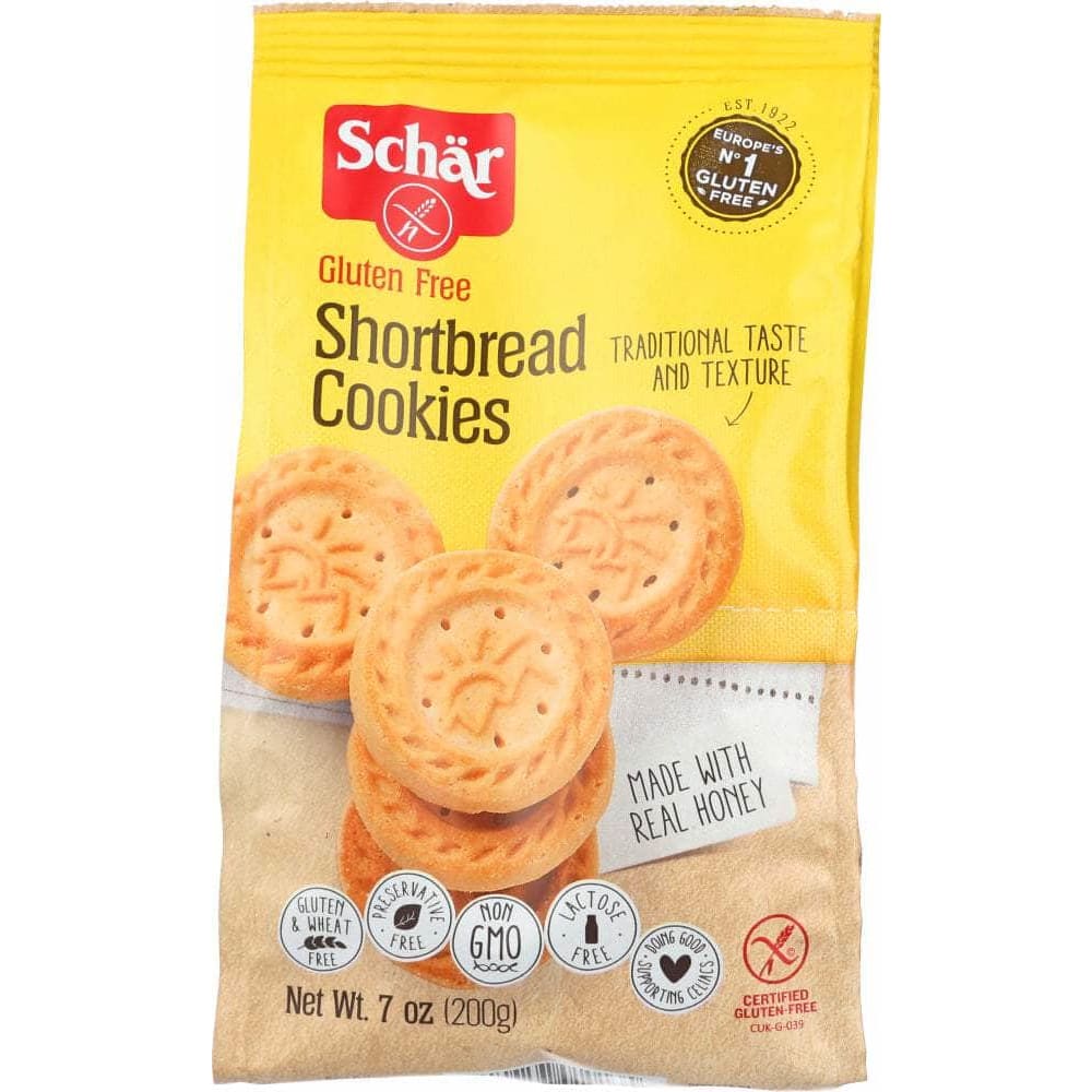 Schar Schar Naturally Gluten Free Shortbread Cookies, 7 oz